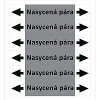 Značení potrubí ISO 20560, nasycená pára